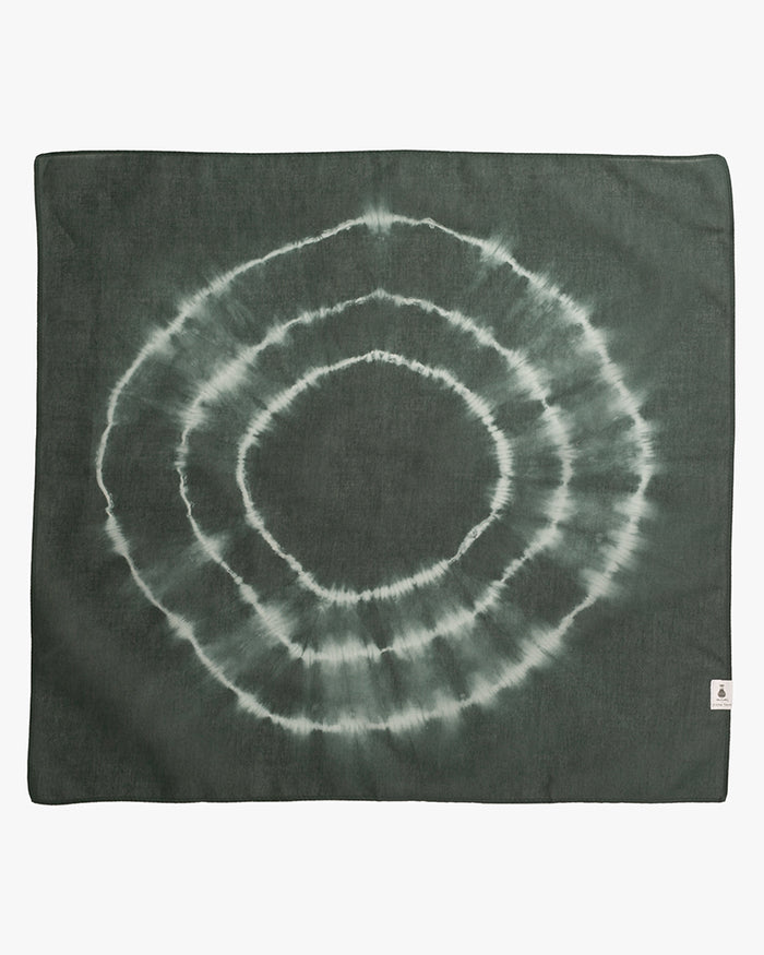 Japanese Handkerchief, Slate Blue and White Tie Dye