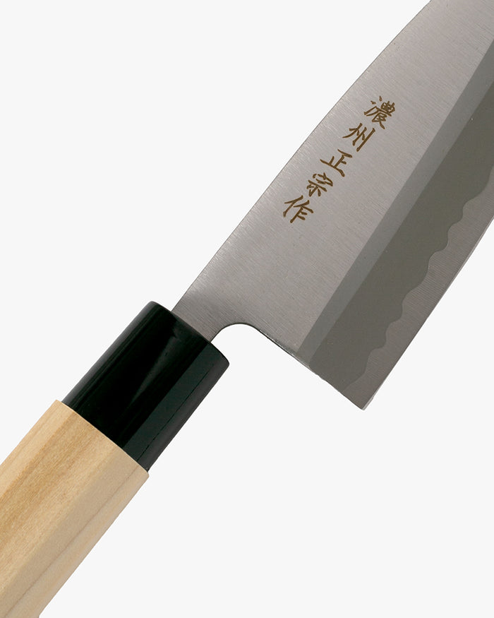 Japanese Knife, Satake Cutlery, Deba Knife, Steel, Hagane, Natural Wood Handle, 155mm