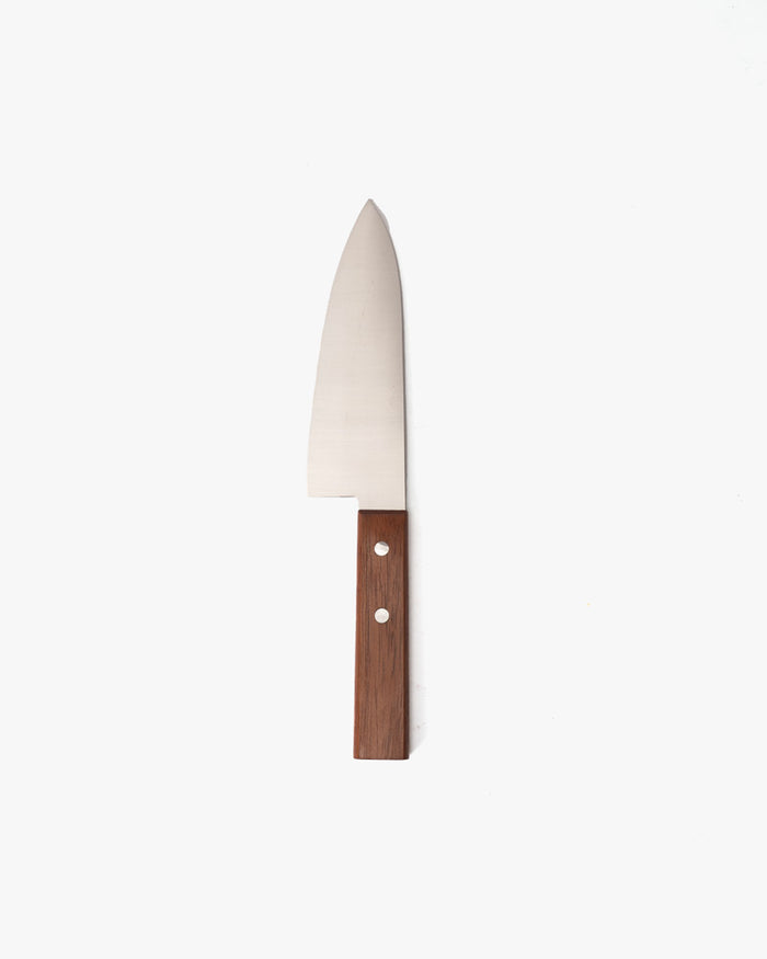 Japanese Knife, Satake Cutlery, Deba, Noshu Magoroku Saku, Brown Handle