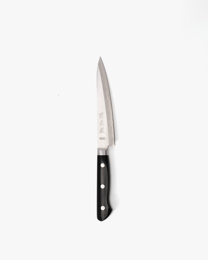 Japanese Knife, Yasuda Hamono, Petty, Seki Kotetsu Series, Black Handle
