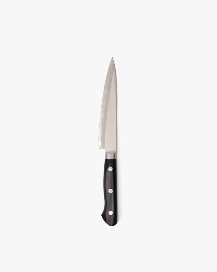 Japanese Knife, Yasuda Hamono, Petty, Seki Kotetsu Series, Black Handle