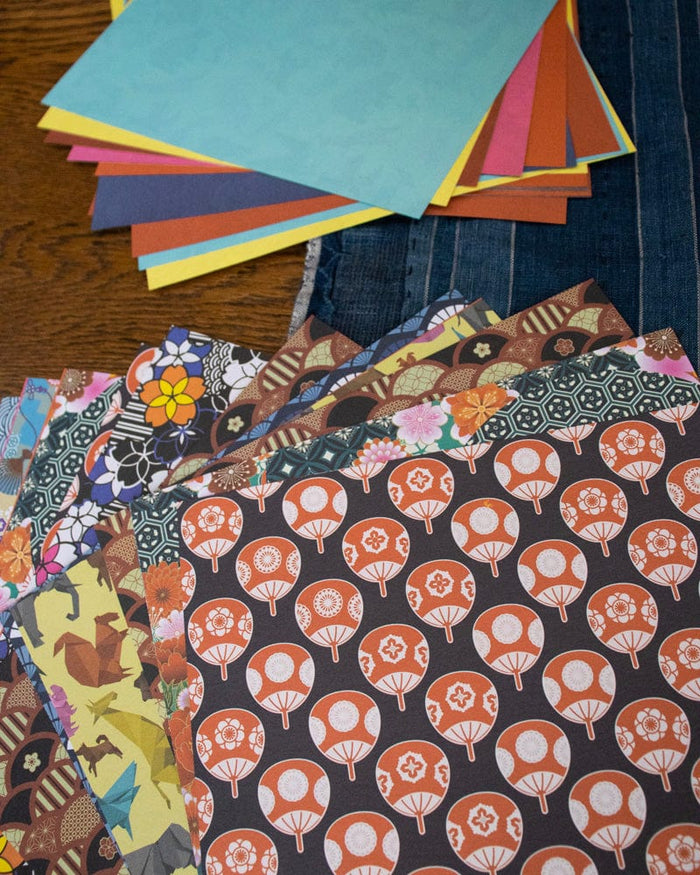 Japanese Origami Paper, Japanese Chiyogami 21cm, 100 Sheets