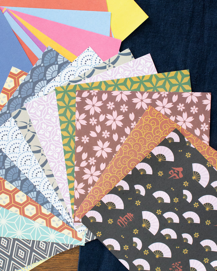 Japanese Origami Paper, Washi Patterns 15cm, 100 sheets