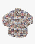 Japanese Repro Button Up Shirt, Spellbound, Plaid Patchwork