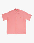 Japanese Repro Button Up Shirt, Style Eyes, Pink - L
