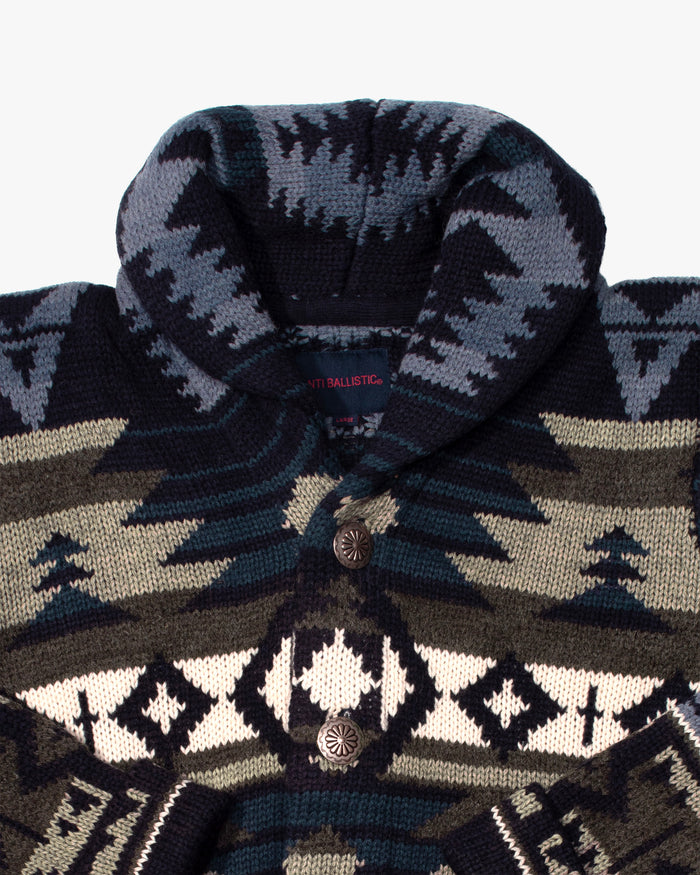 Japanese Repro Cardigan, L, Anti Ballistic, Angular Pattern