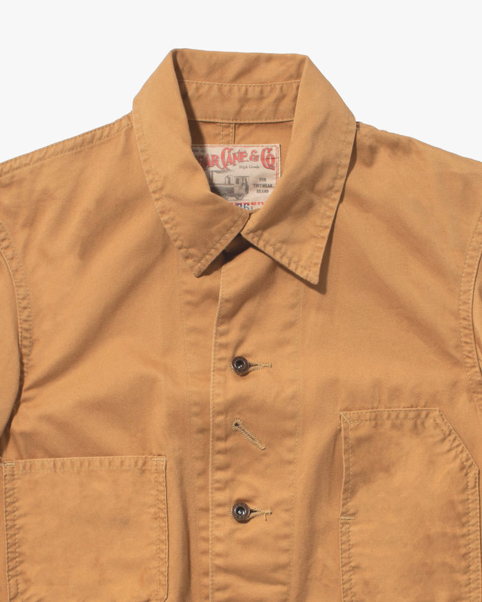 Japanese Repro Chore Coat, S, Sugar Cane, Wheat