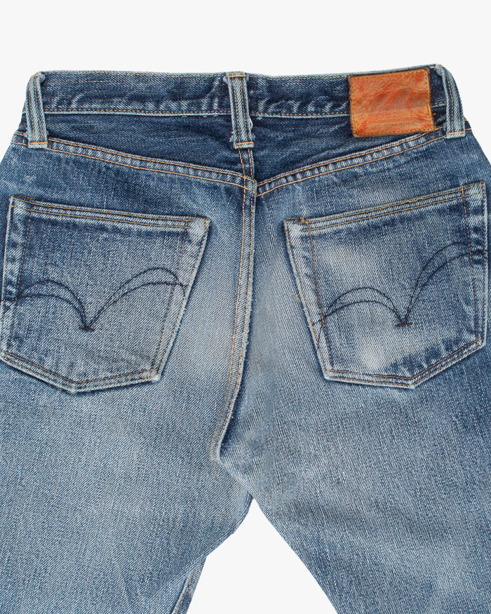 Japanese Repro Denim Jeans, 31, Samurai, Diagonal Tear