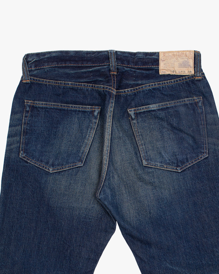 Japanese Repro Denim Jeans, 32, Sugar Cane, Medium Wash Blue