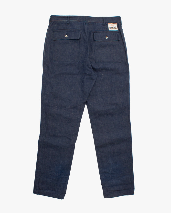 Japanese Repro Denim Jeans, 34, Mister X, Rear Pocket Flaps