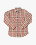 Japanese Repro Flannel Shirt , Warehouse, Plaid Pink - S