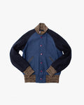 Japanese Repro Jacket, S, Skookum Letterman, Blue and Black Wool