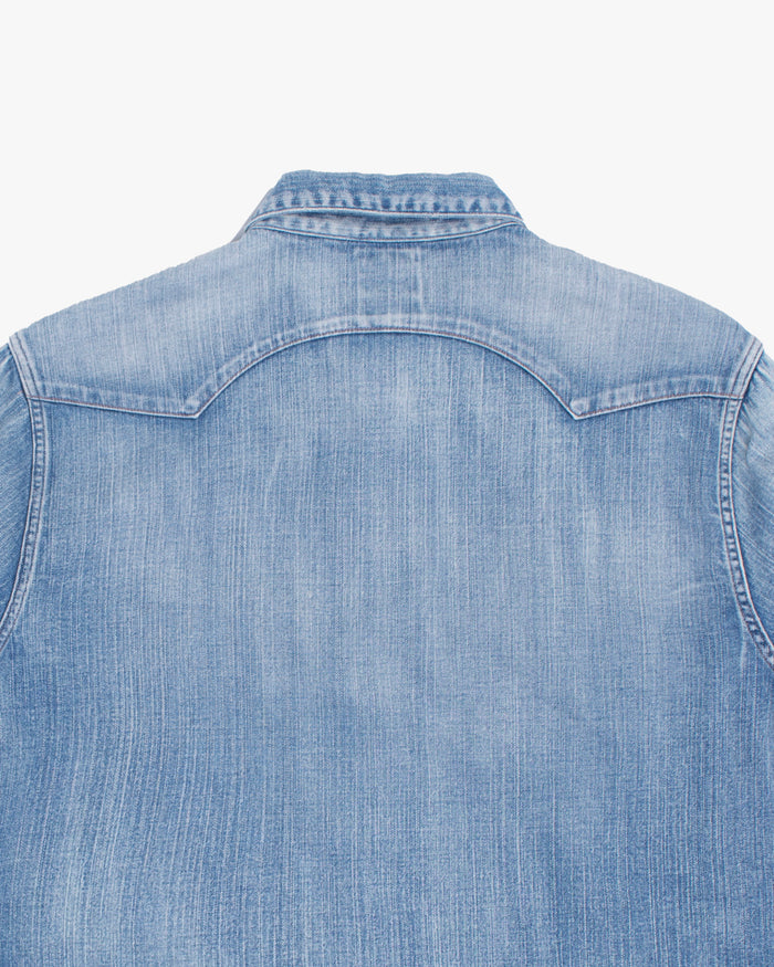 Japanese Repro Long-Sleeve Shirt, L, Gypsy & Sons, Blue