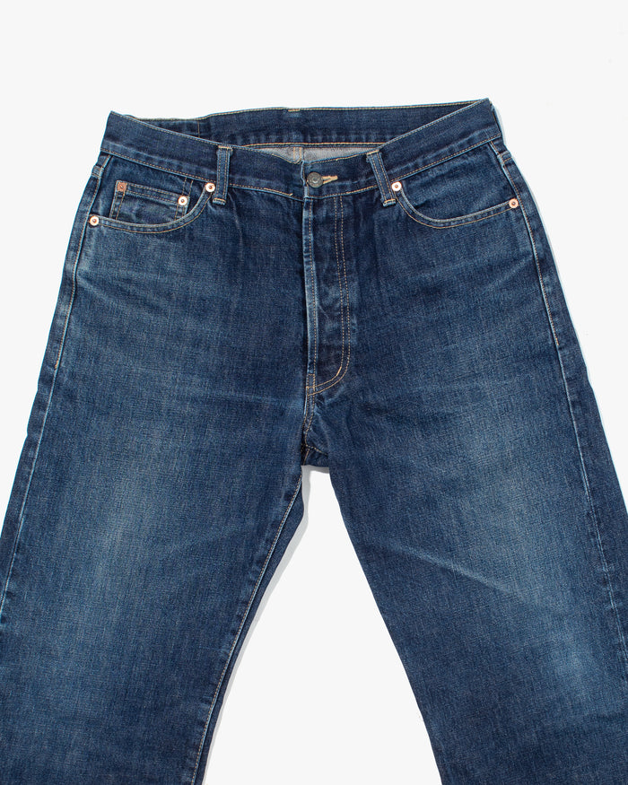 Japanese Repro Selvedge Denim Jeans, Nozomi Ishiguro, Medium Wash - 33"
