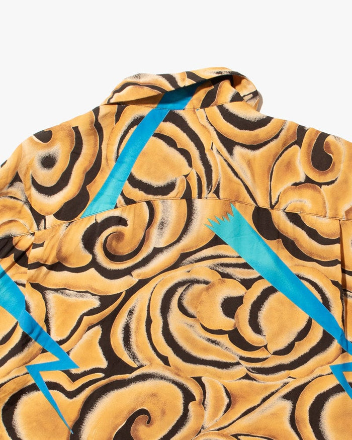 Japanese Repro Shirt, Aloha Long Sleeve, Pherrow's Brand, Wind and Lightning - L