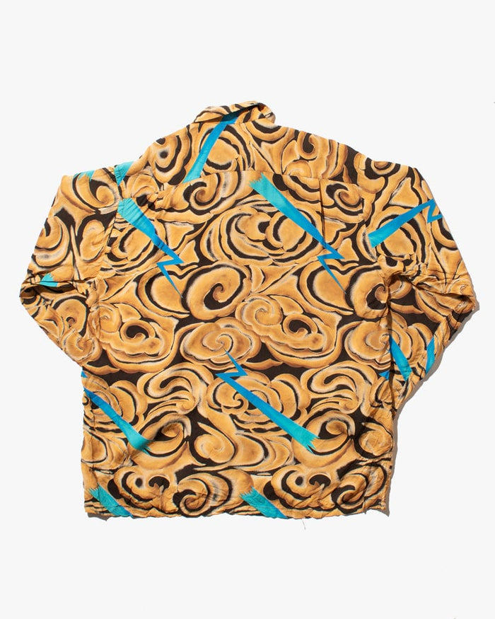 Japanese Repro Shirt, Aloha Long Sleeve, Pherrow's Brand, Wind and Lightning - L