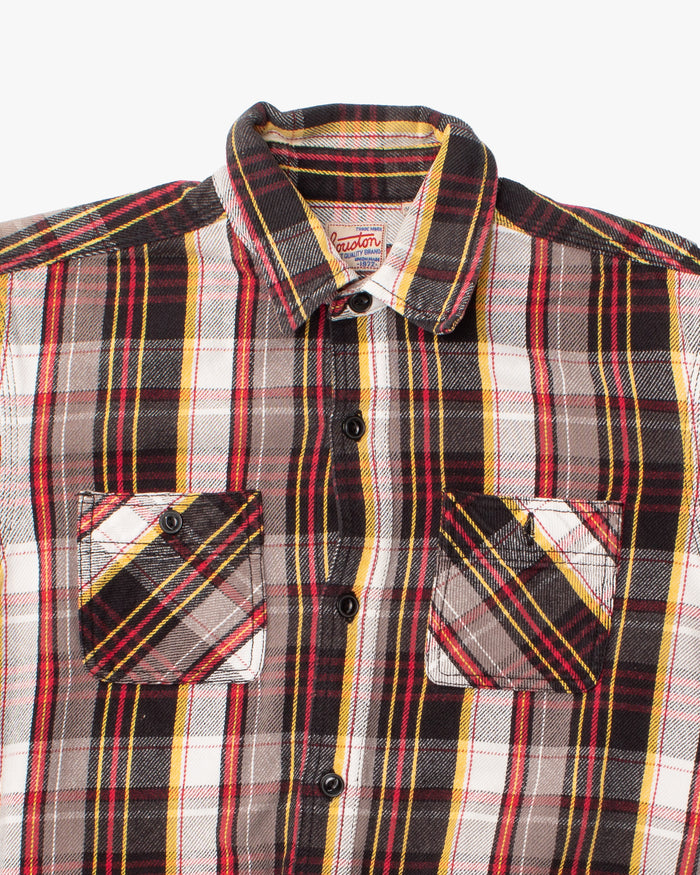 Japanese Repro Shirt, Est. L , Houston & Inc., Red and Black Plaid