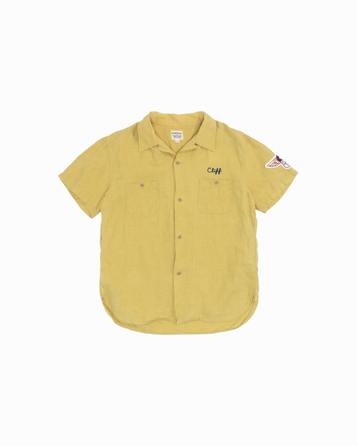 Japanese Repro Short-Sleeve Shirt, XL, Pherrow's, Bonnerville Nationals on Light Yellow