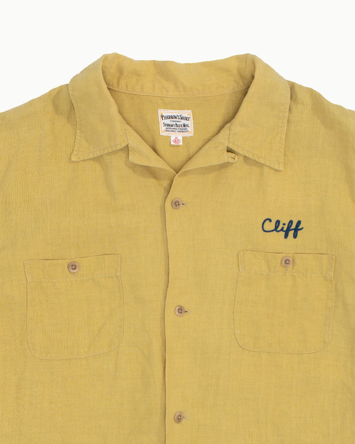 Japanese Repro Short-Sleeve Shirt, XL, Pherrow's, Bonnerville Nationals on Light Yellow