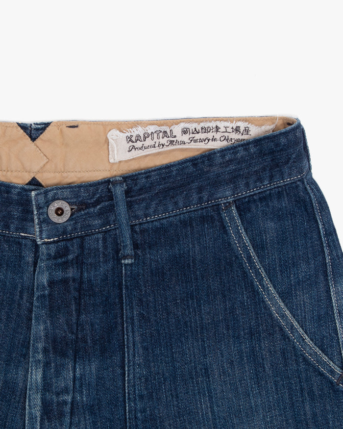 Japanese Repro Straight Pants, M, Kapital, Dark Blue