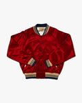 Japanese Repro Varsity Letterman Jacket, H.S.T., Red Thomas- M