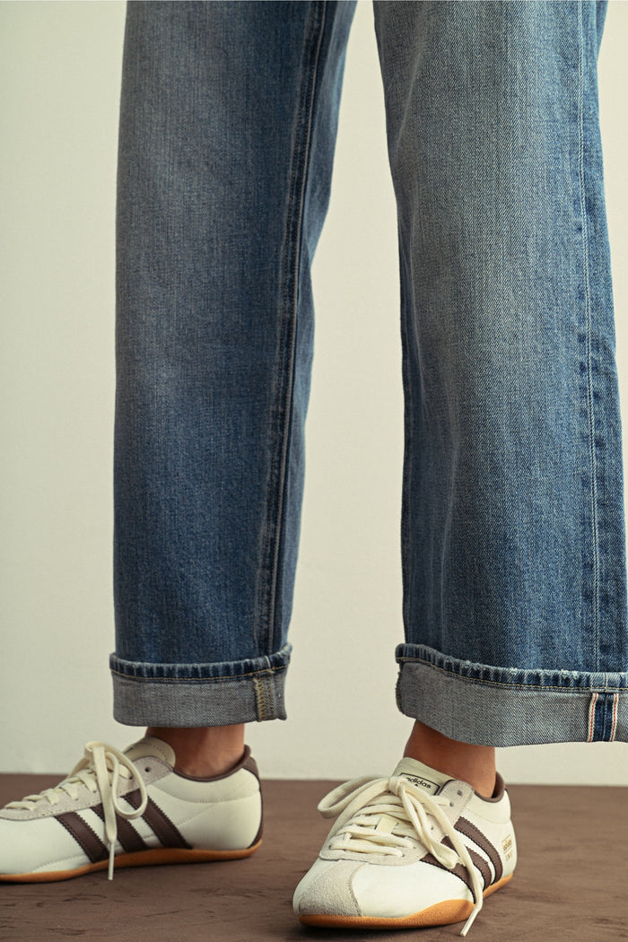 Jb Collection Selvage Straight BP603J - Medium Denim