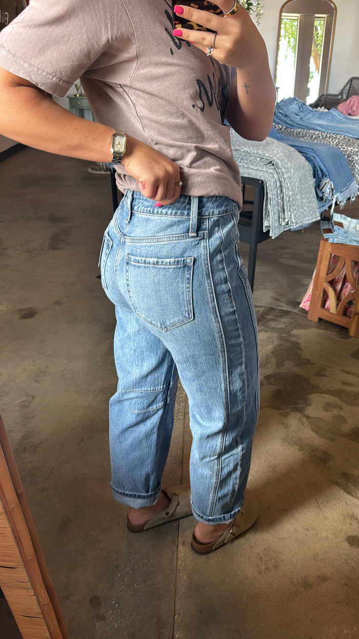 Kate High Rise Barrel Jeans