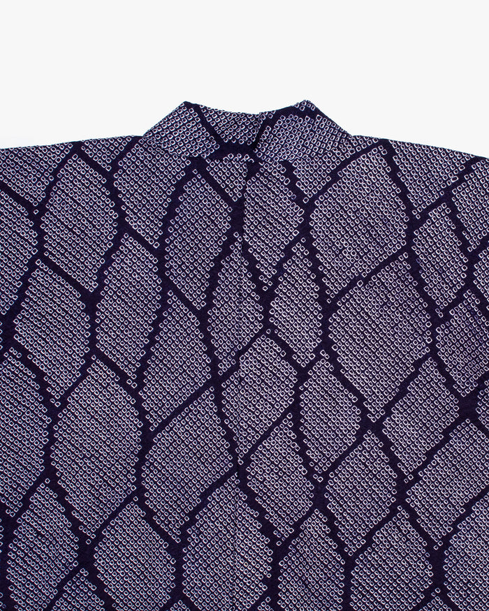 Kiriko Custom, Altered Haori Jacket, Full Shibori, Ami