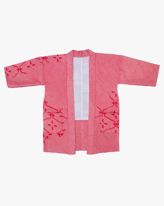 Kiriko Custom, Altered Haori Jacket, Full Shibori, Hishi Jyuji