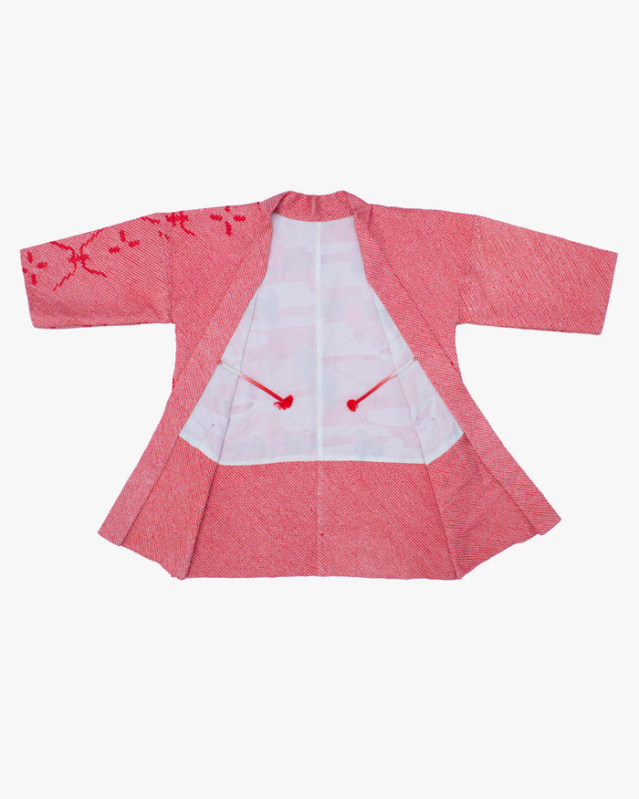 Kiriko Custom, Altered Haori Jacket, Full Shibori, Hishi Jyuji