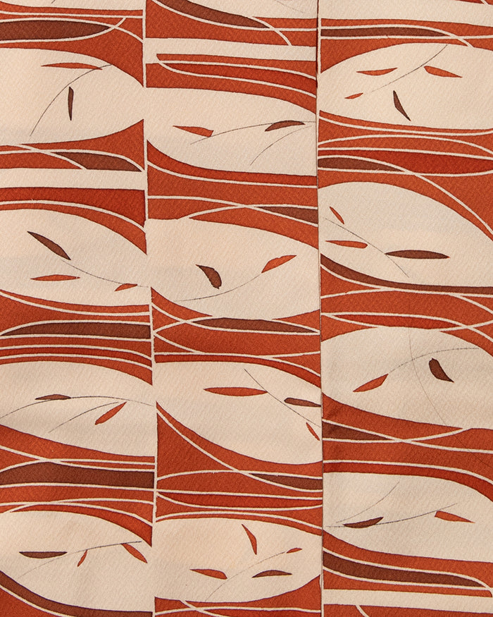 Kiriko Custom, Altered Haori Jacket, Orange Toned Leaves and Branches