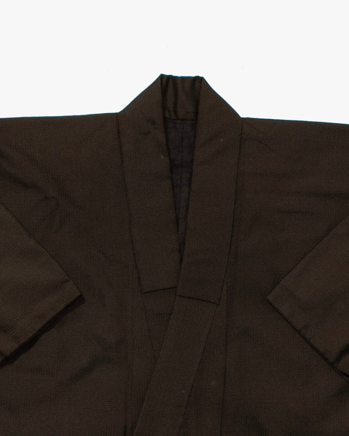 Kiriko Custom, Altered Kimono Jacket, Brown and Dark Brown Interior