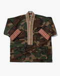 Kiriko Custom Military Jacket, Camo Patched, Pheasant
