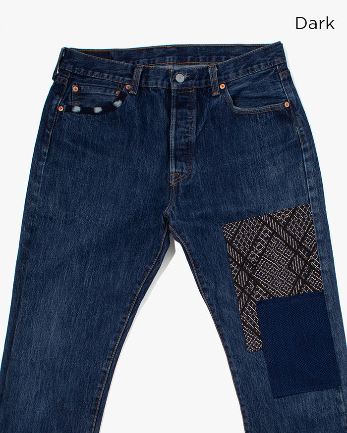 Kiriko Custom Patched Denim Jeans, 7