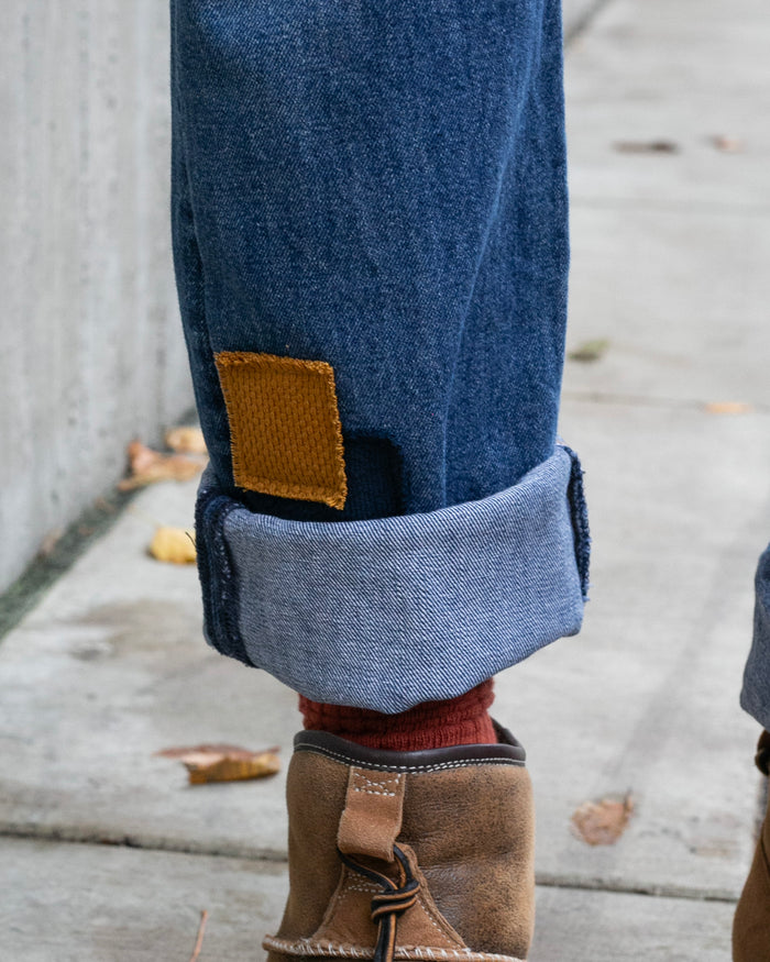 Kiriko Custom Patched Denim Jeans, Levi's Brand, 13
