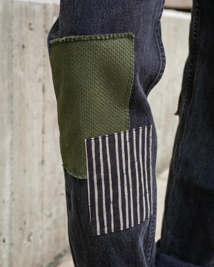Kiriko Custom Patched Denim Jeans, Levi's Brand, 14