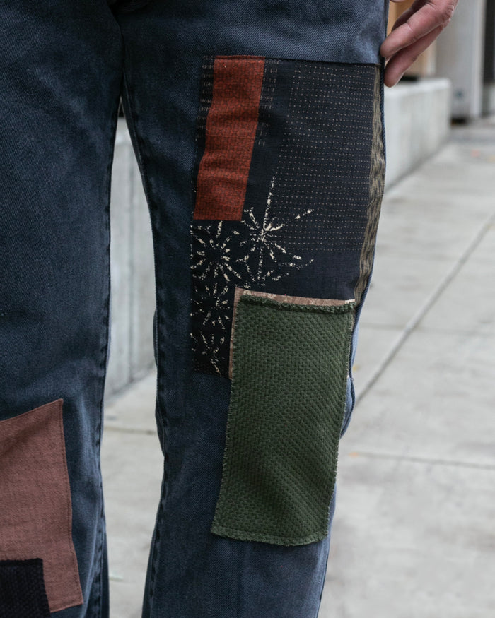 Kiriko Custom Patched Denim Jeans, Levi's Brand, 15