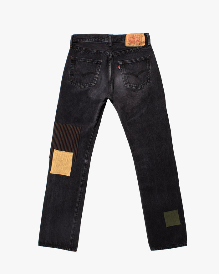 Kiriko Custom Patched Denim Jeans, Levi's Brand, 15