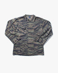 Kiriko Custom, Printed Military Jacket, Ainu, Rip Stop Tiger Camo, Green