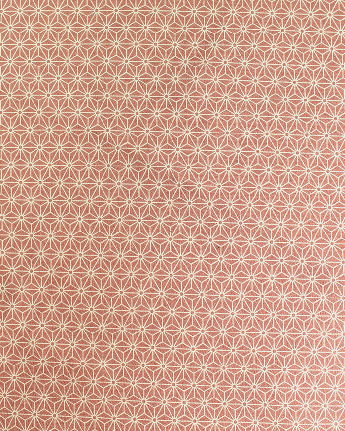 Kiriko Original Bandana, Classic, Coral Pink Asanoha