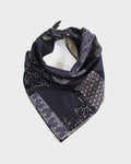 Kiriko Original Bandana, Classic, Dark Indigo and Green Patchwork Style