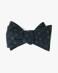 Indigo asanoha bow tie by Kiriko Made