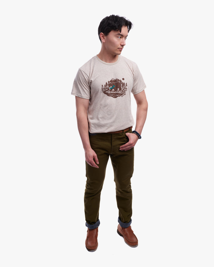 Kiriko Original Canvas Pants, US Made 12.8 oz., Olive, Nami