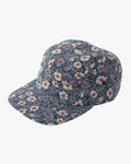 Kiriko Original Cap, 5-Panel Indigo Small Tsubaki with Solid Indigo Underbill