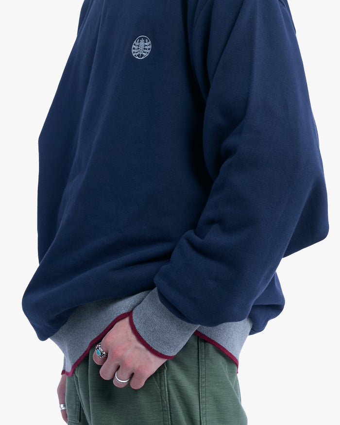 Kiriko Original Crewneck, Embroidered, Navy