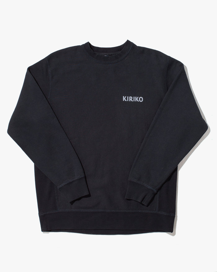 Kiriko Original Crewneck, Printed Ainu, Navy