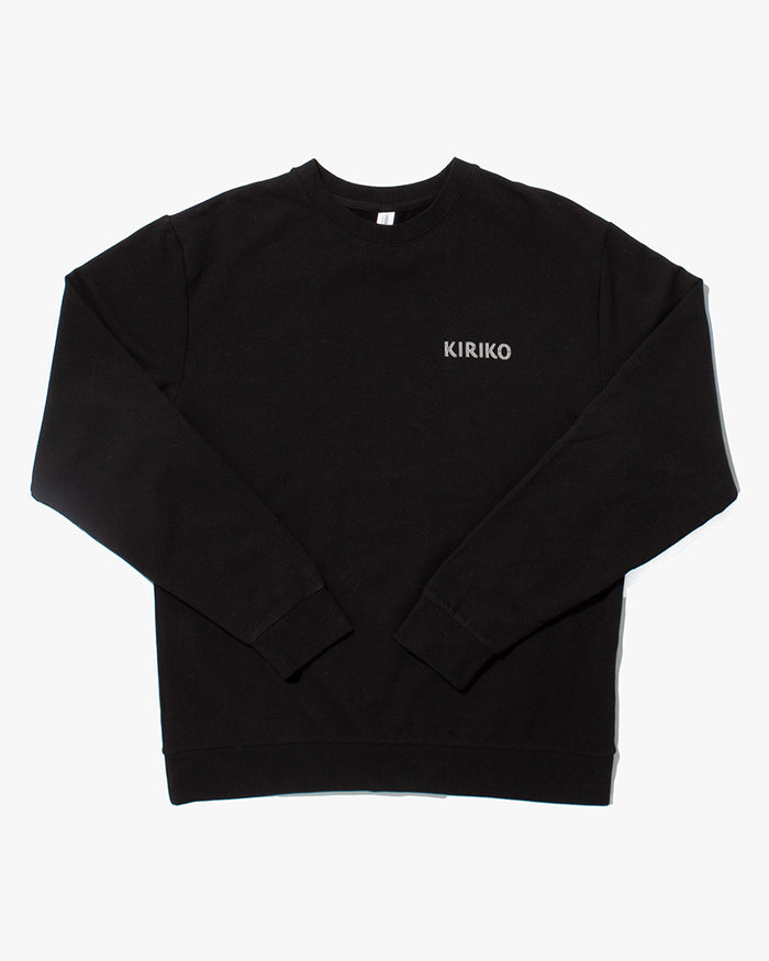 Kiriko Original Crewneck, Printed Koi-Dragon, Black