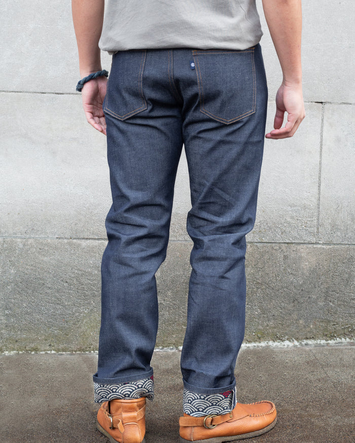 Kiriko Original Denim Jeans, US Made 12.5 oz. Premium Selvedge, Raw, Seigaiha