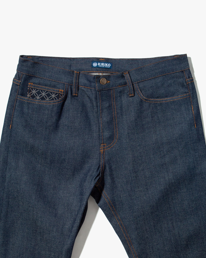 Kiriko Original Denim Jeans, US Made 12.5 oz. Premium Selvedge, Raw, Shippou