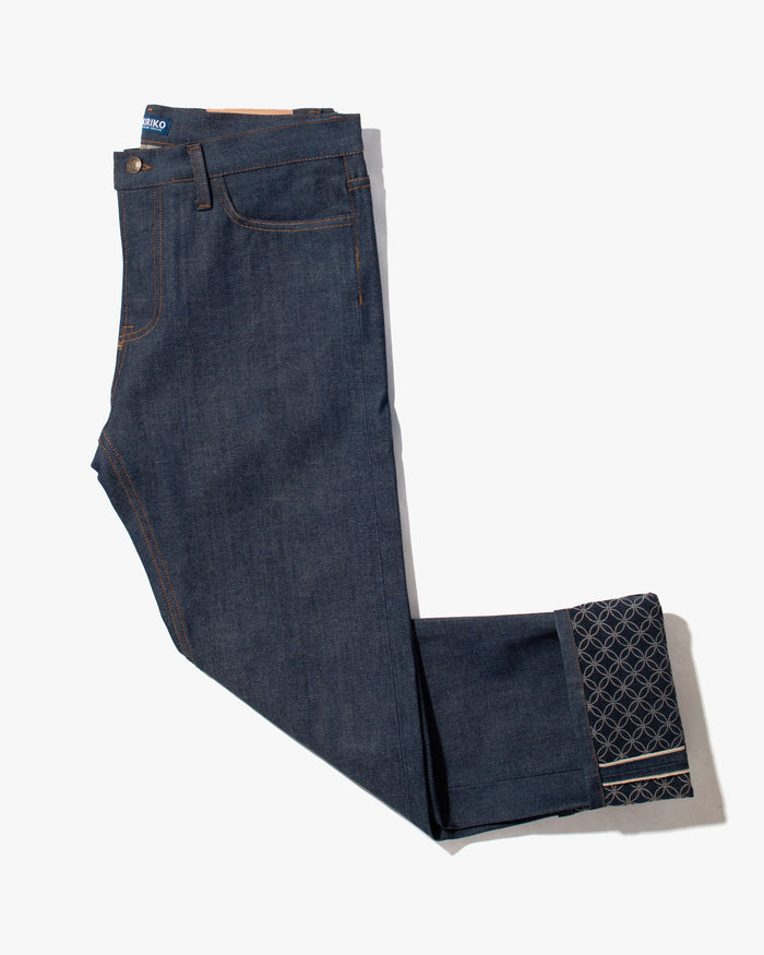 Kiriko Original Denim Jeans, US Made 12.5 oz. Premium Selvedge, Raw, Shippou